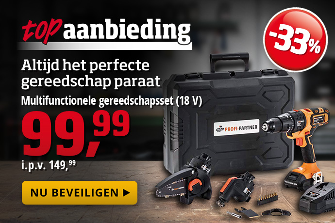 Topaanbieding - Multifunctionele gereedschapsset (18 V)