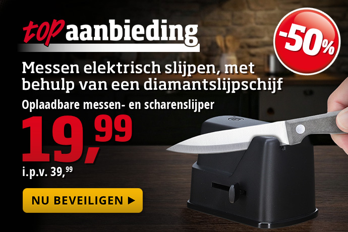 Topaanbieding - Oplaadbare messen- en scharenslijper