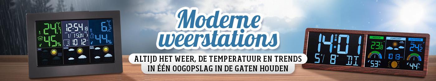 Moderne weerstations: alles wat belangrijk is over weer, temperaturen en trends in één oogopslag