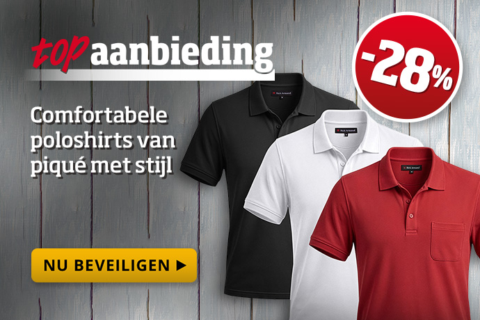 Topaanbieding - Pique Poloshirt