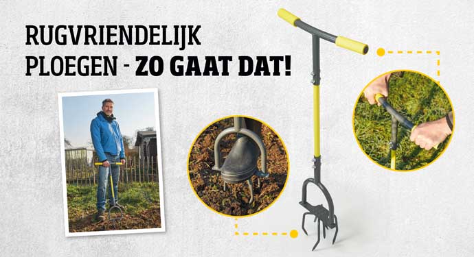 Of het nu gaat om het voorbereiden van plantwerkzaamheden, het maken van bedden (voor bemesting) of het beluchten van de grond: de bodemfrees maakt het u gemakkelijk en laat u al het werk vanuit staande positie doen!