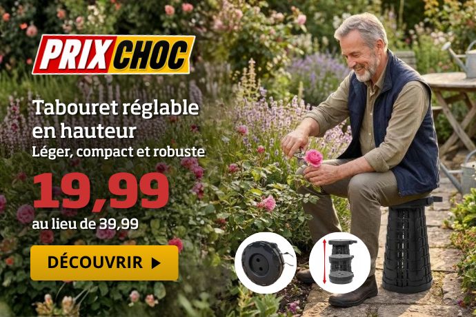 Prix choc - Tabouret réglable en hauteur