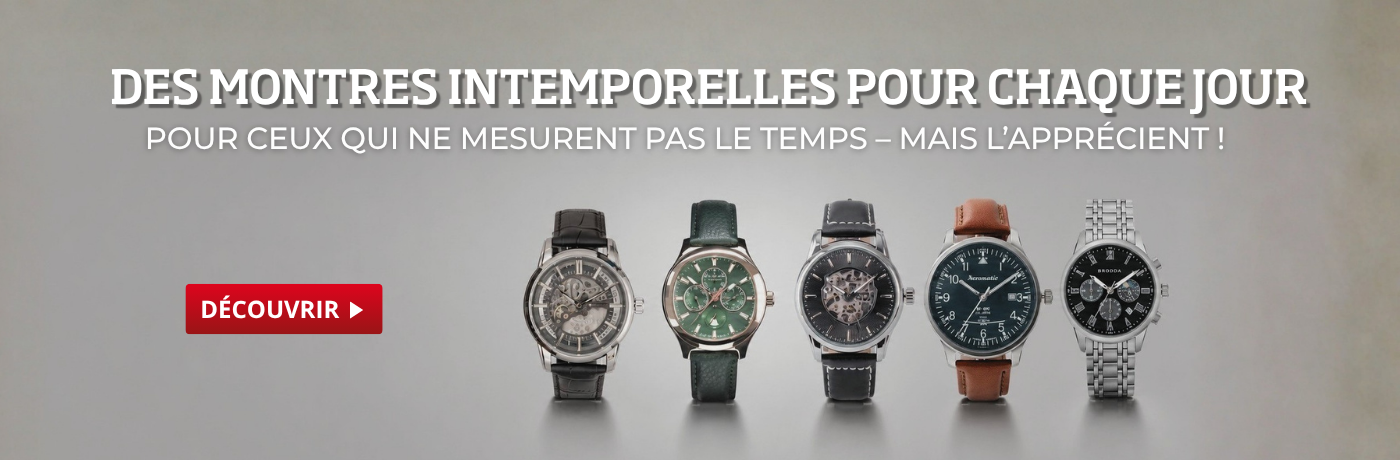 Montres-bracelets intemporelles pour tous les jours