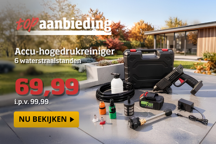 Topaanbieding  - Accu-hogedrukreiniger