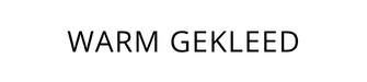 Warm gekleed