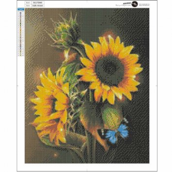 Peinture au diamant, tournesol