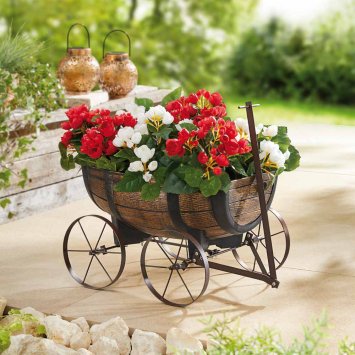 Bac à plantes sur roulettes