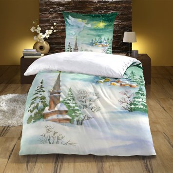 Parure de lit en microflanelle Noelle