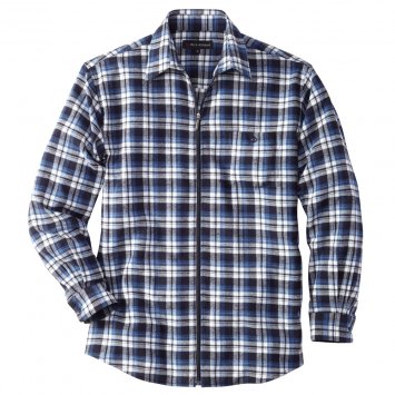 Chemise de flanelle zippée