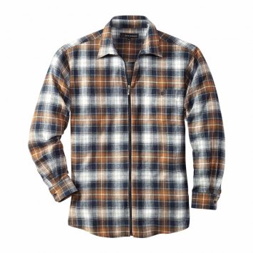 Chemise de flanelle zippée