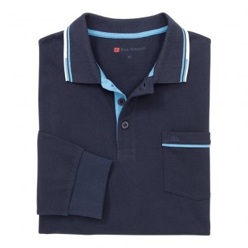 Polo à manches longues en piqué