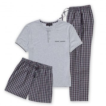 Korte pyjama, 3-delig