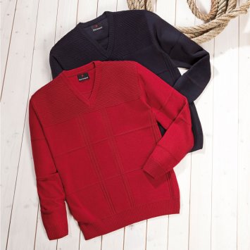 Pullover à motifs (rouge)