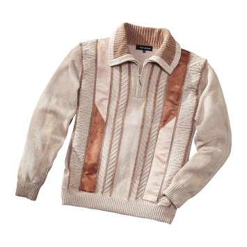 Pull camionneur en maille chenille