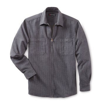 Chemise zippée en flanelle de coton