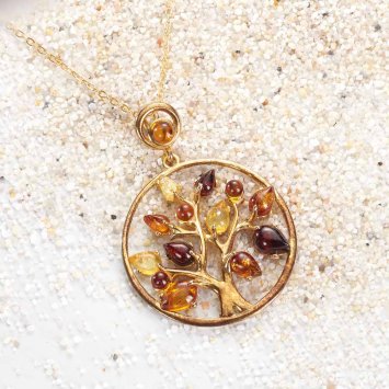 Collier d’ambre « arbre de vie »