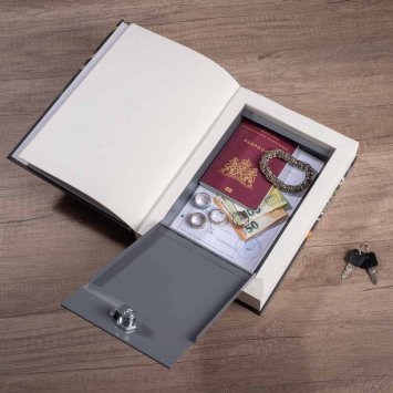 Boekkluis met echt papier 'Kookboek' XXL