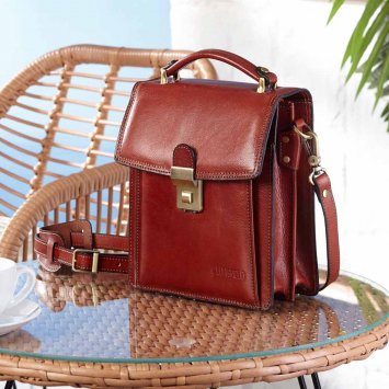 Sac vintage en cuir italien