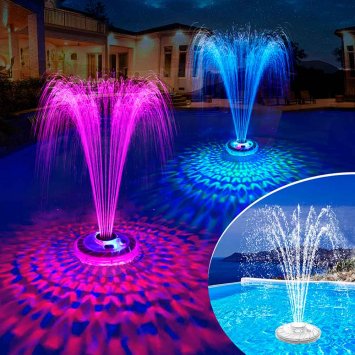 Fontaine lumineuse multicolore rechargeable