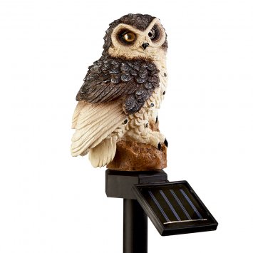 Chouette solaire à LED lot de 2