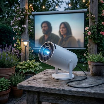 Mini projecteur sur pied