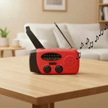 Radio à manivelle et solaire
