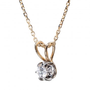 Diamant-gouden ketting