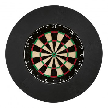 Cible de fléchettes en sisal avec anneau de protection mural