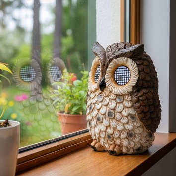 Solar-uil met oogbeweging