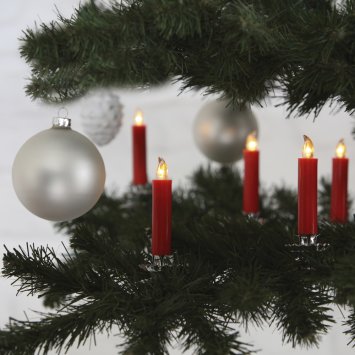 Bougies LED pour sapin de Noël
