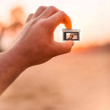 Mini digitale retrocamera