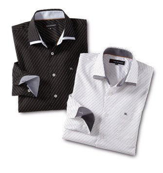 Chemises stretch "Milano" - Lot de 2