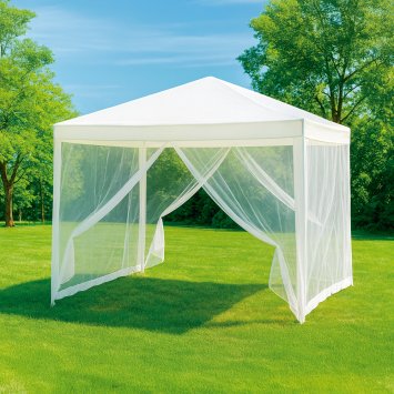 Tuinhuisje met ingebouwd muskietennet