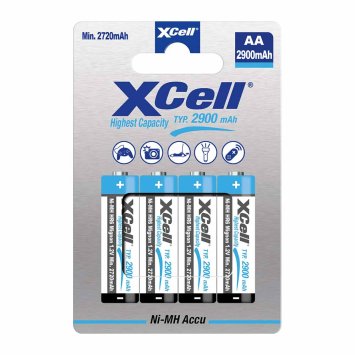 Lot de 4 piles rechargeables Mignon/AA
