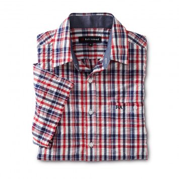 Maritiem overhemd van seersucker