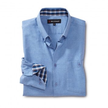 Chemise en flanelle à effet de contraste