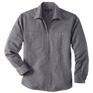 Chemise en flanelle avec glissière continue