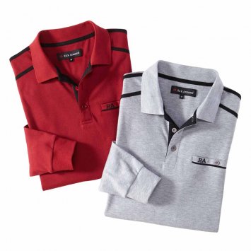 Interlock-shirt met contrasten