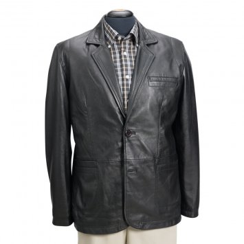 Veste en cuir d’agneau Nappa