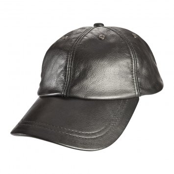 Casquette américaine en cuir de vachette nappa