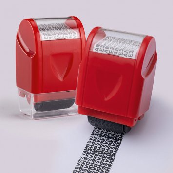 Tampon rouleau anonymiseur, lot de 2