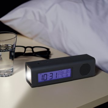 Radioréveil avec lampe LED