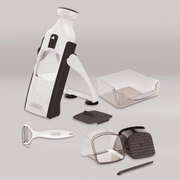 Universele schaaf met vingerbescherming