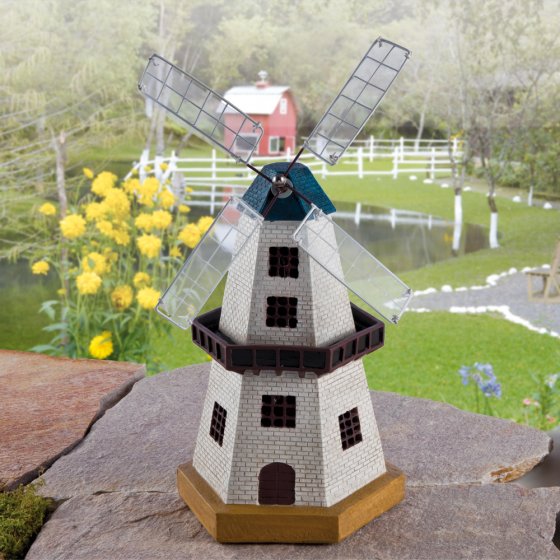 Lampe solaire moulin 