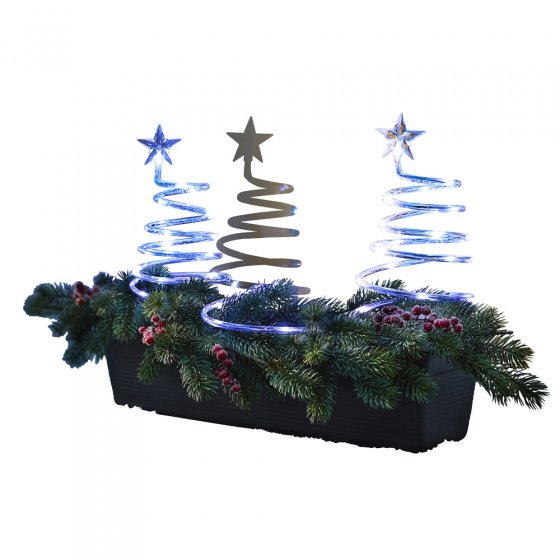 Sapins de Noël spiralés à LED 