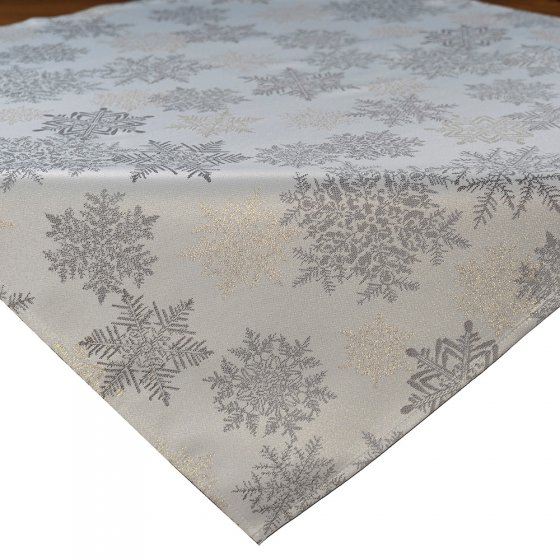 Nappe carrée central, flocons de neige 