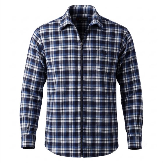 Chemise de flanelle zippée 