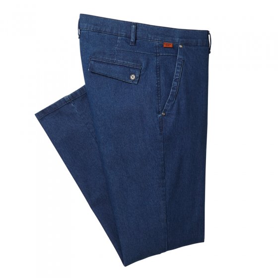 Jeans met klepzakken 60 | Jeansblauw