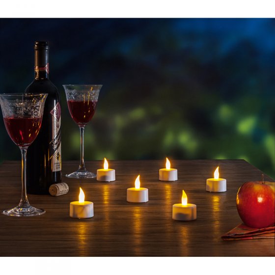 Waxinelichtjes met zonnelader 