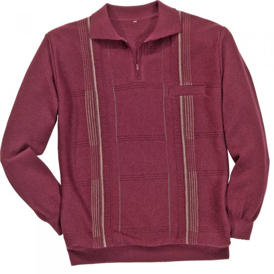 Polo sweater met rits kraag 